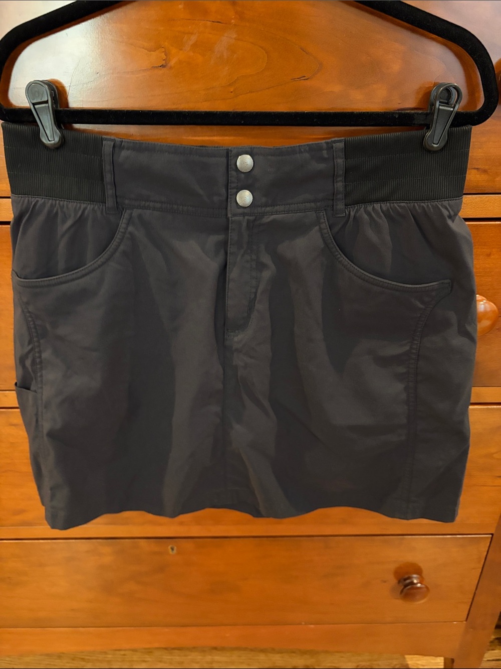 Title Nine Recycled Clamber 2.0 Women’s Stretch Black Active Skort